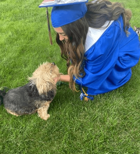 Cayman at graduation with Gypsy Belle
